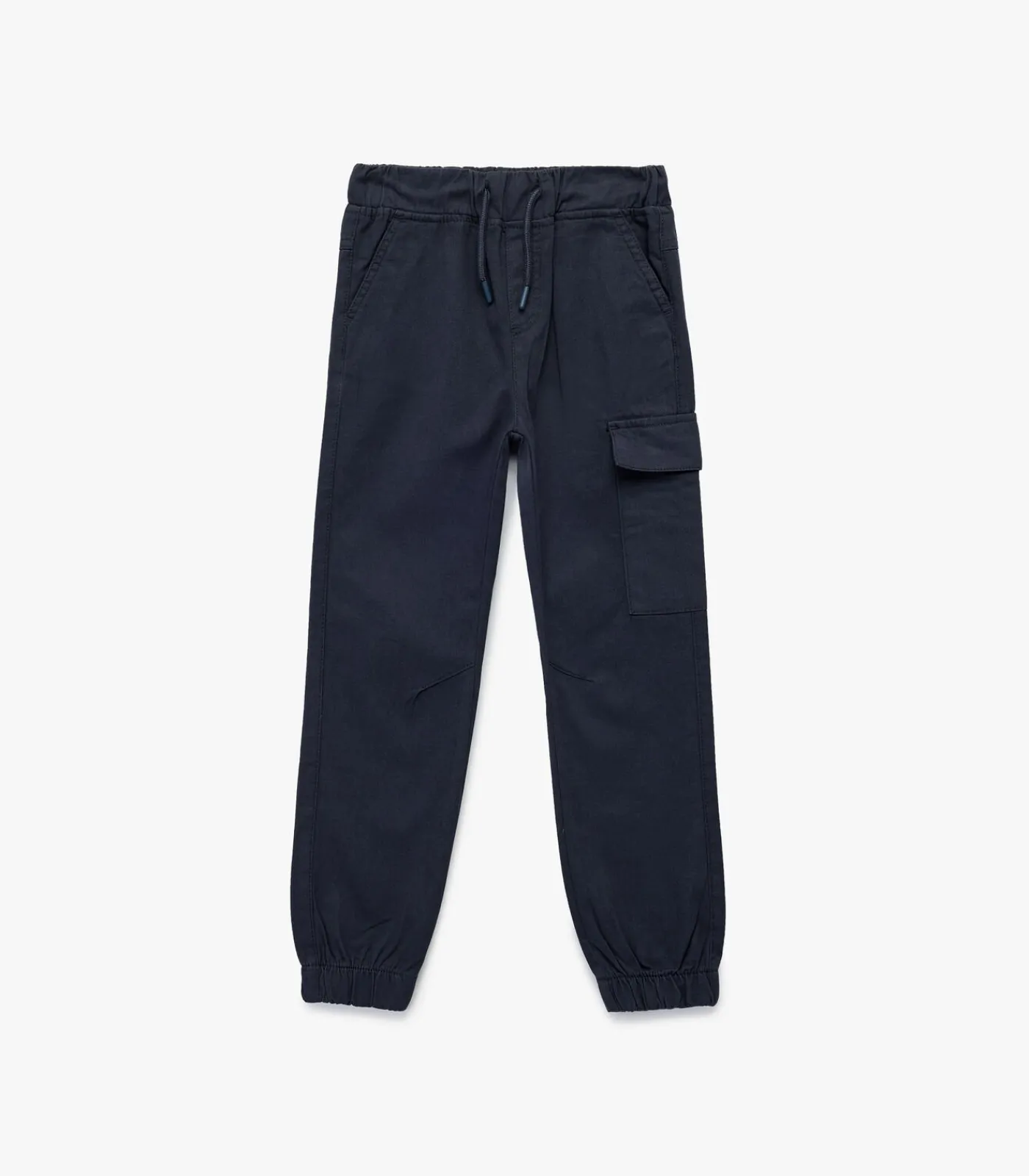 New Navy Jongens Katoenen Cargo Broek Met Trekkoord Kinderen Shorts & Broeken