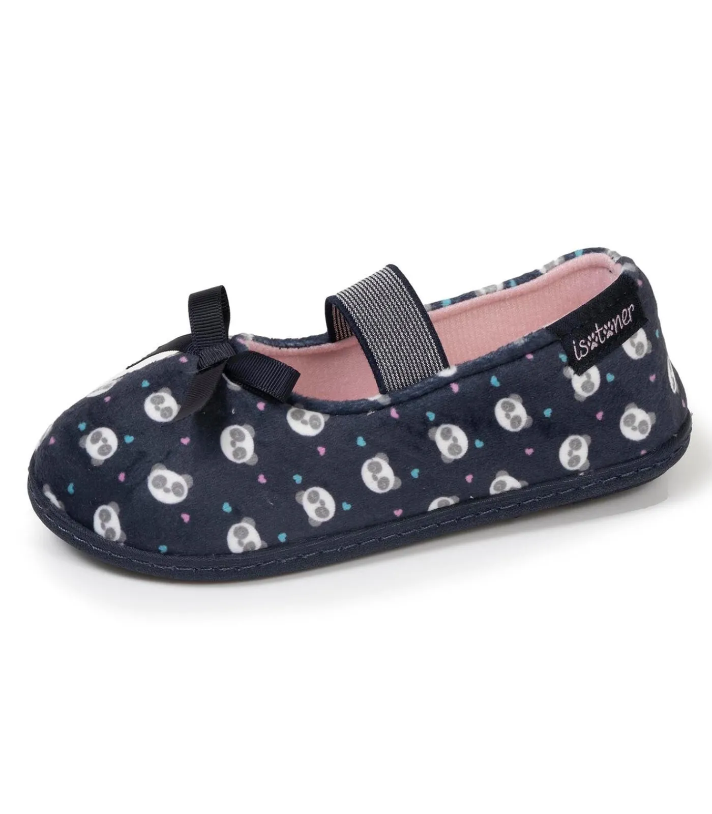 Kinderen ISOTONER Navy panda pantoffels voor kinderen