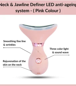 New Neck & Jawline Definer LED anti-aging systeem - (roze kleur) Gezichtsverzorgings Accessoires