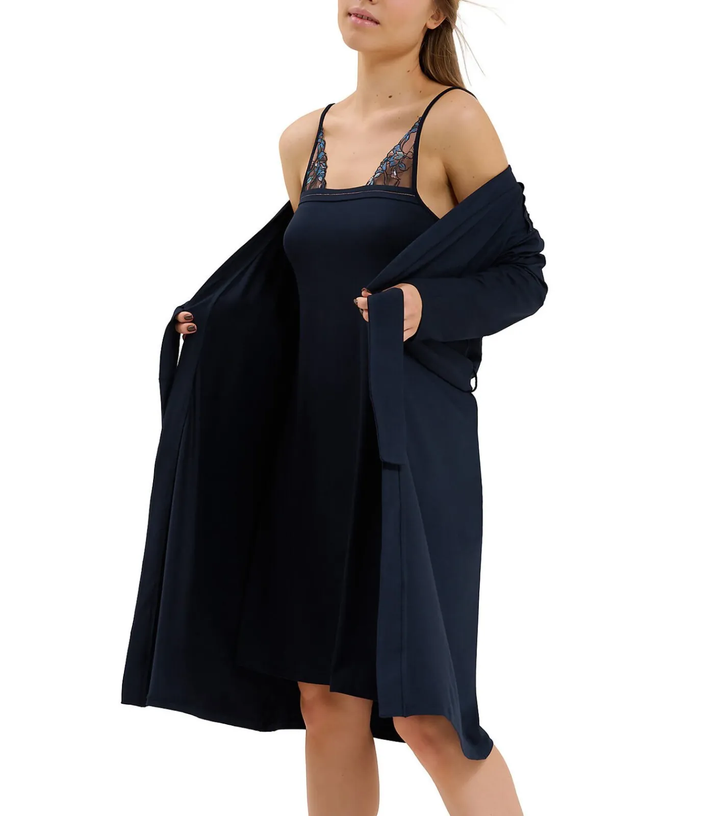 Outlet Negligé met lange mouwen Mirabelle DAMES Badjassen