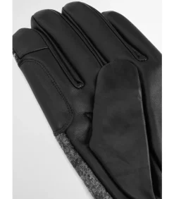 Heren Barbour Newbrough tartan gloves - black grey