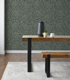 Next - Vliesbehang - Ditsy Leaf Emerald - 1000x52