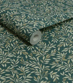 Next - Vliesbehang - Ditsy Leaf Emerald - 1000x52