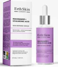 Erth Skin London NIACINAMIDE + HYALURONZUUR HUIDVERFIJNEND SERUM