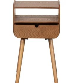 WOOOD Nils Nachtkastje/Bijzettafel - Hout - Naturel - 54x36x30