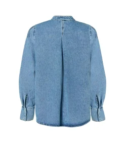 DAMES Mart Visser Nina Denim Blouse Denim Blauw
