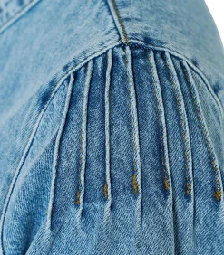 DAMES Mart Visser Nina Denim Blouse Denim Blauw