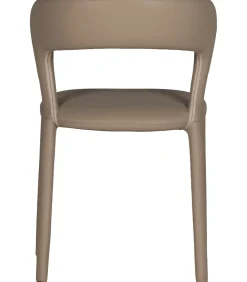 WOOOD Noble Eetkamerstoelen - Leerlook - Zand - Set van 2