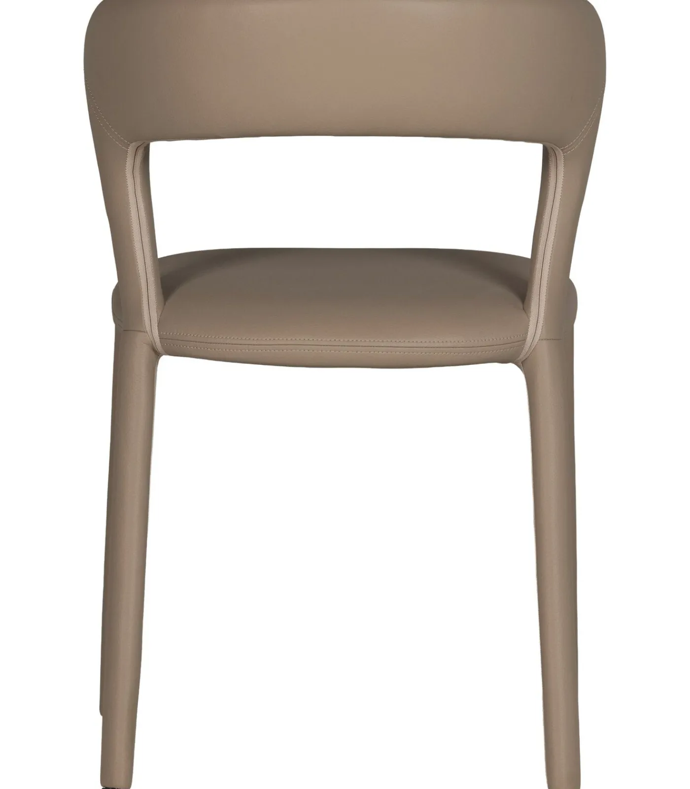 WOOOD Noble Eetkamerstoelen - Leerlook - Zand - Set van 2
