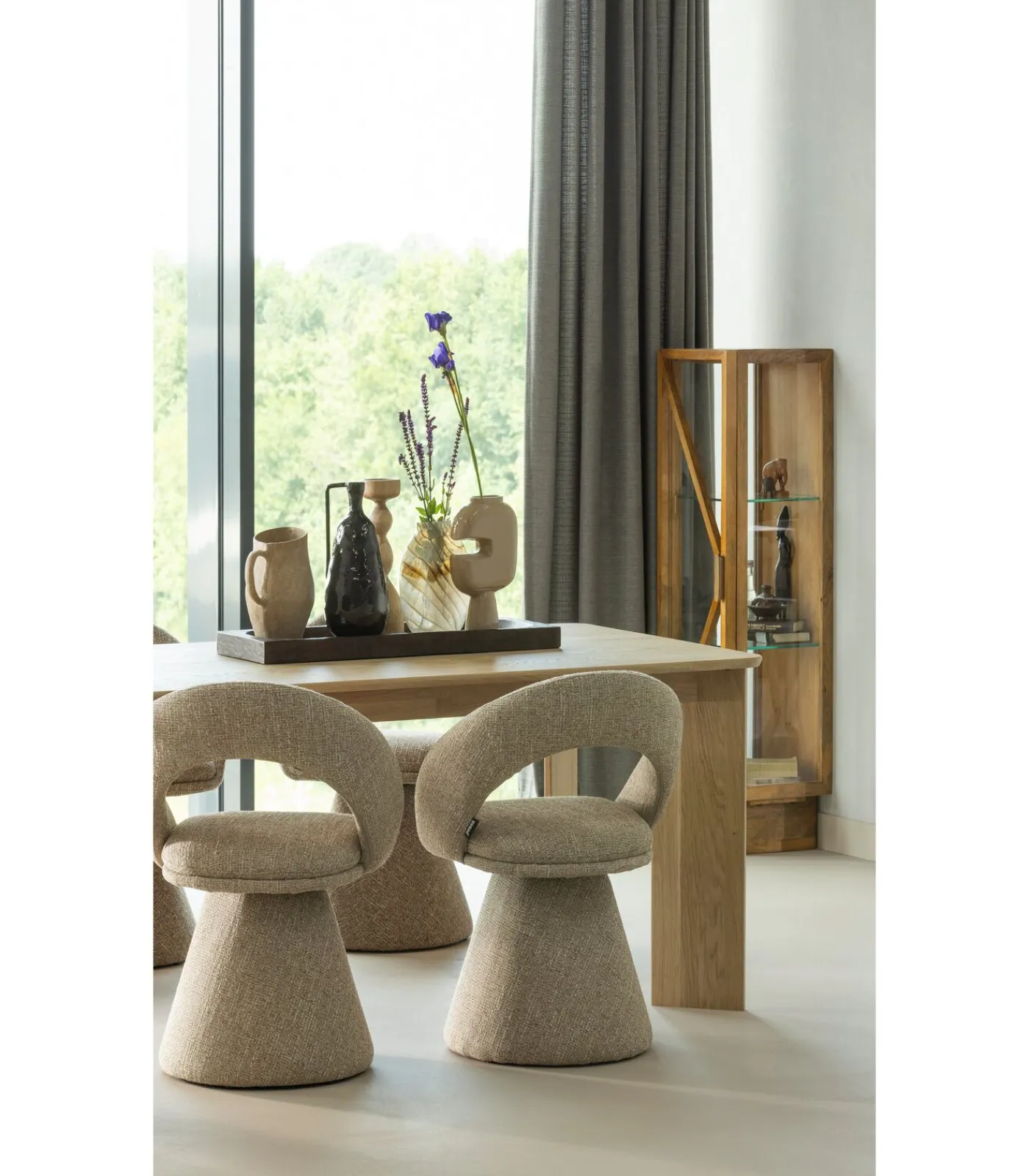 WOOOD Norbert Vaas - Handgevormd - Glas - Bruin - 26x25x8