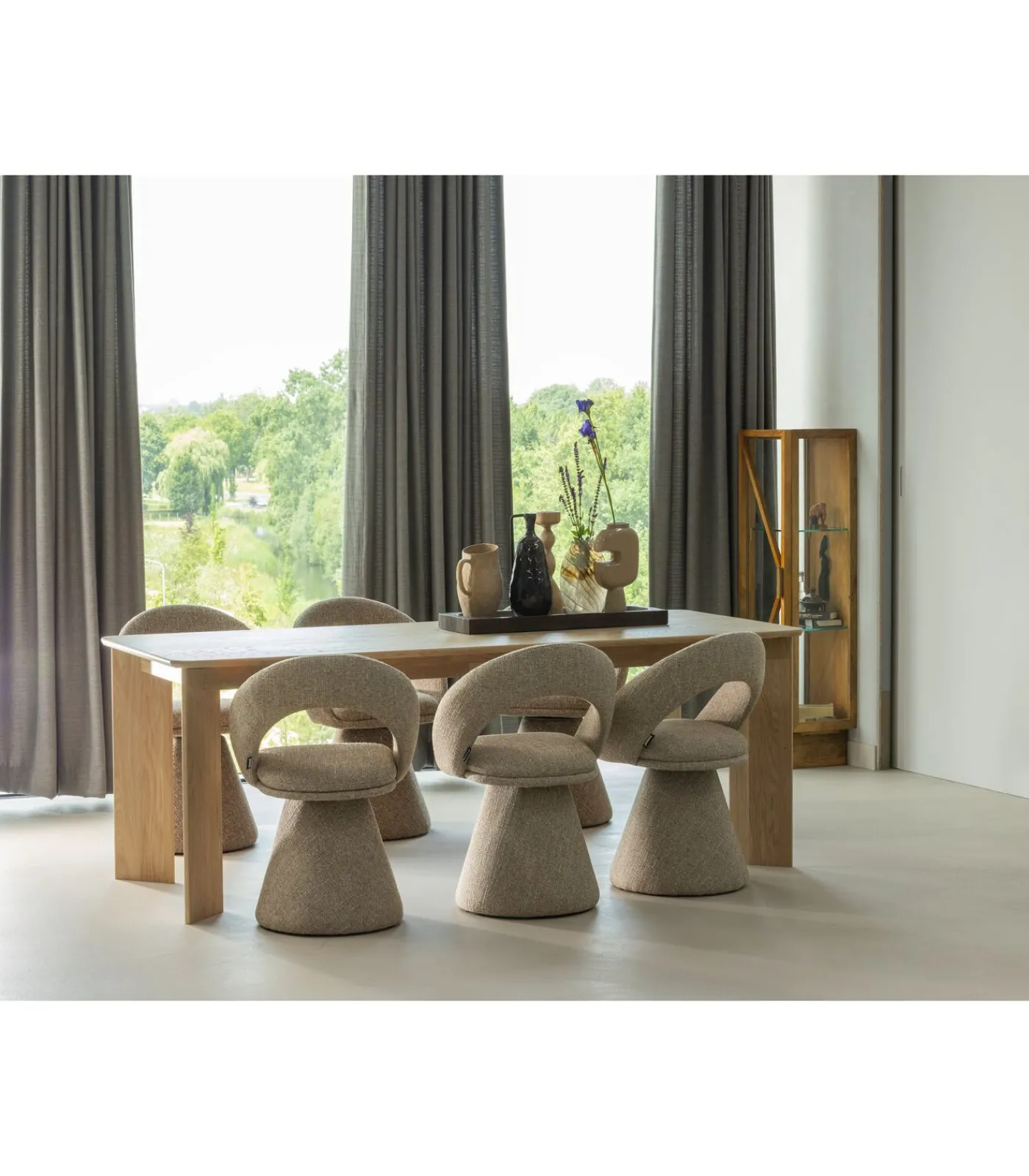 WOOOD Norbert Vaas - Handgevormd - Glas - Bruin - 26x25x8