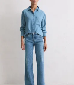 Normale spijkerblouse DAMES Overhemden & Blouses