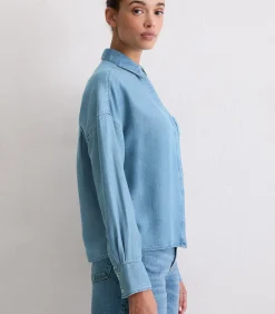 Normale spijkerblouse DAMES Overhemden & Blouses