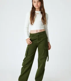 Kinderen Koton Normale taille Brede pijpen Jeansbroek