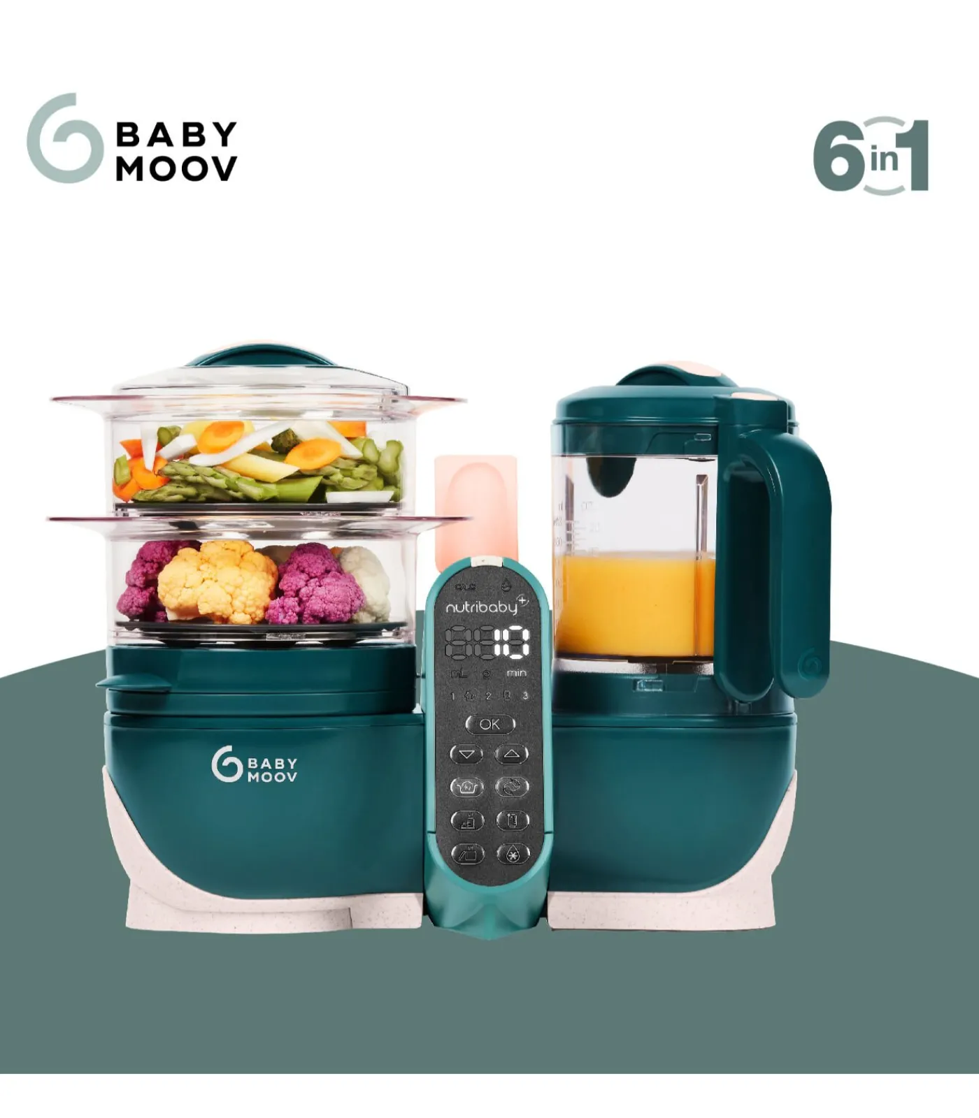 Kinderen BabyMoov Nutribaby(+) - Multifunctionele keukenmachine