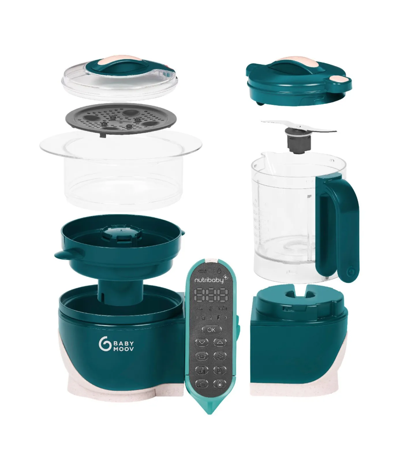 Kinderen BabyMoov Nutribaby(+) - Multifunctionele keukenmachine