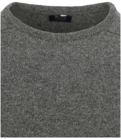 Discount O Lamswol Grijs Heren Truien & Cardigans