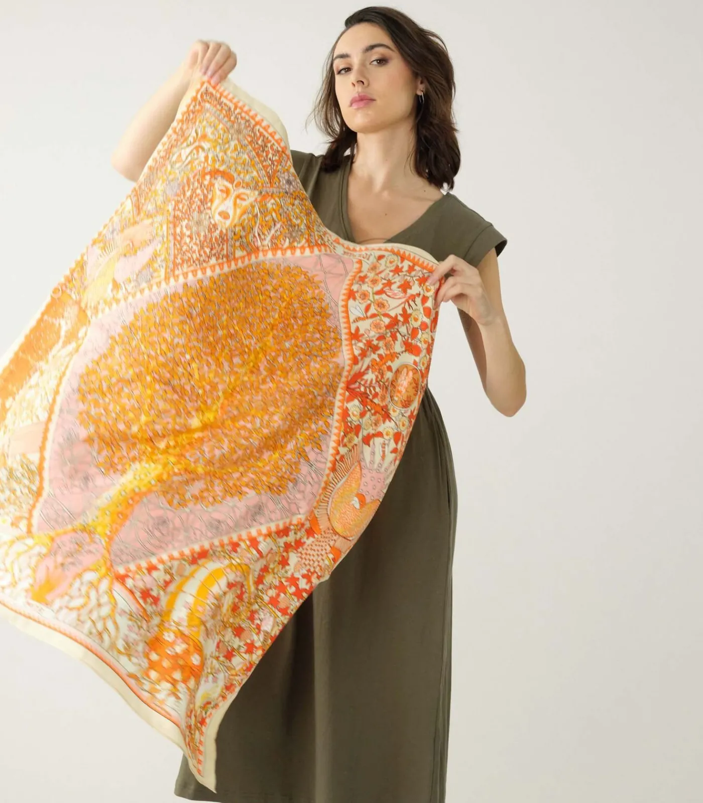 Best OANA - Gestreepte sjaal DAMES Sjaals