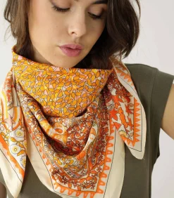 Best OANA - Gestreepte sjaal DAMES Sjaals