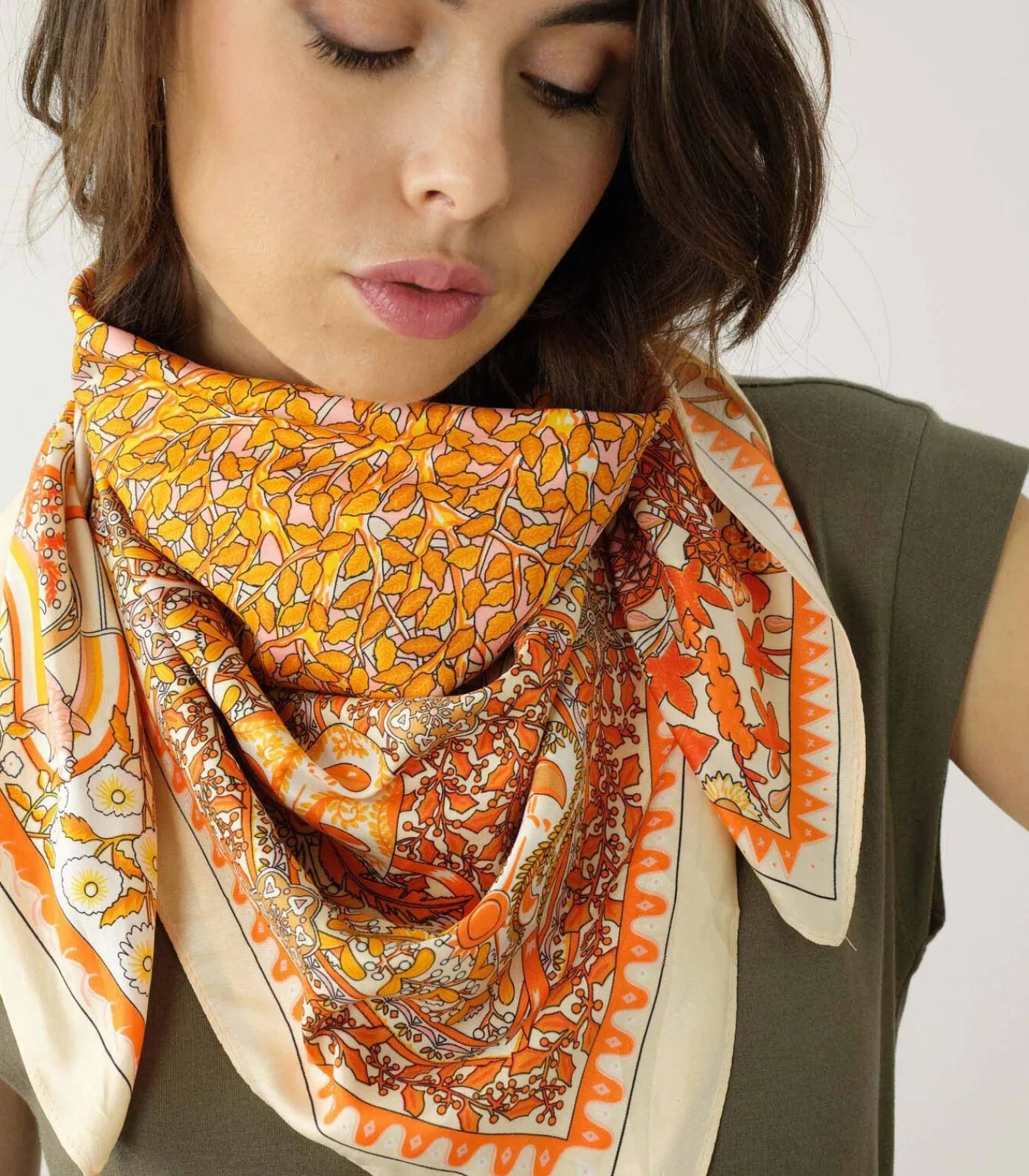 Best OANA - Gestreepte sjaal DAMES Sjaals