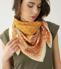 Best OANA - Gestreepte sjaal DAMES Sjaals