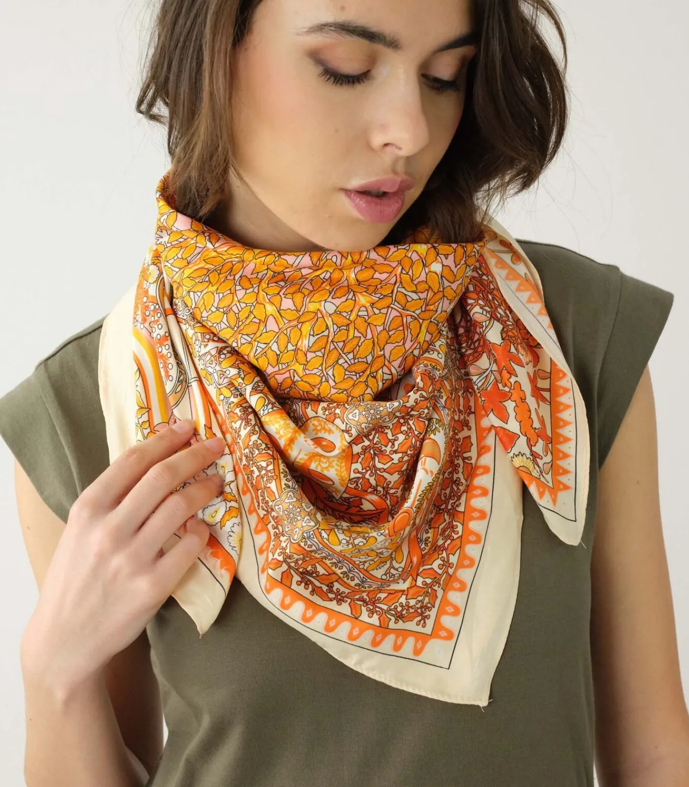 Best OANA - Gestreepte sjaal DAMES Sjaals