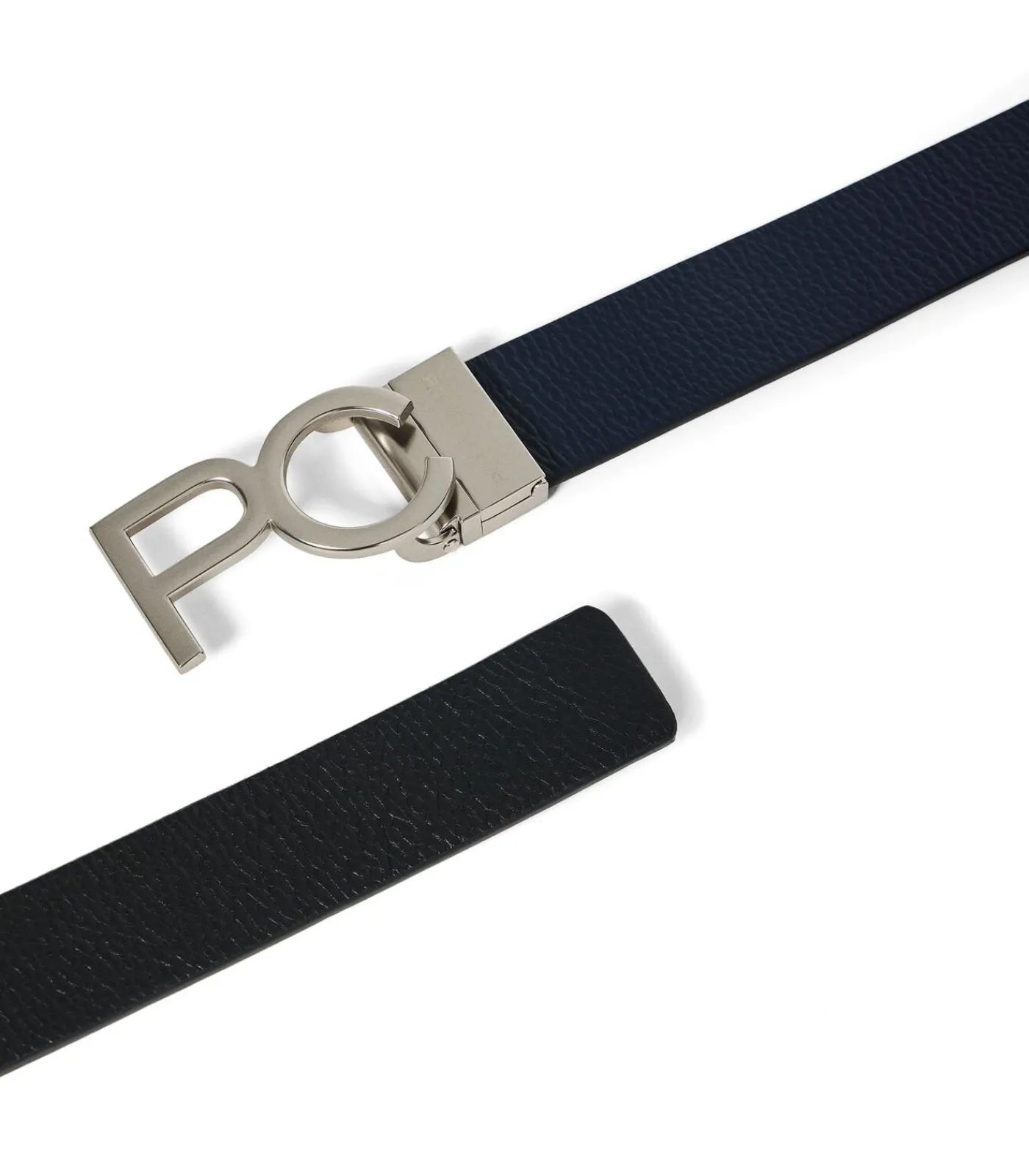 Heren Polo Club Omkeerbare riem ‘Bennet’ in marineblauw en zwart met gesp van PC