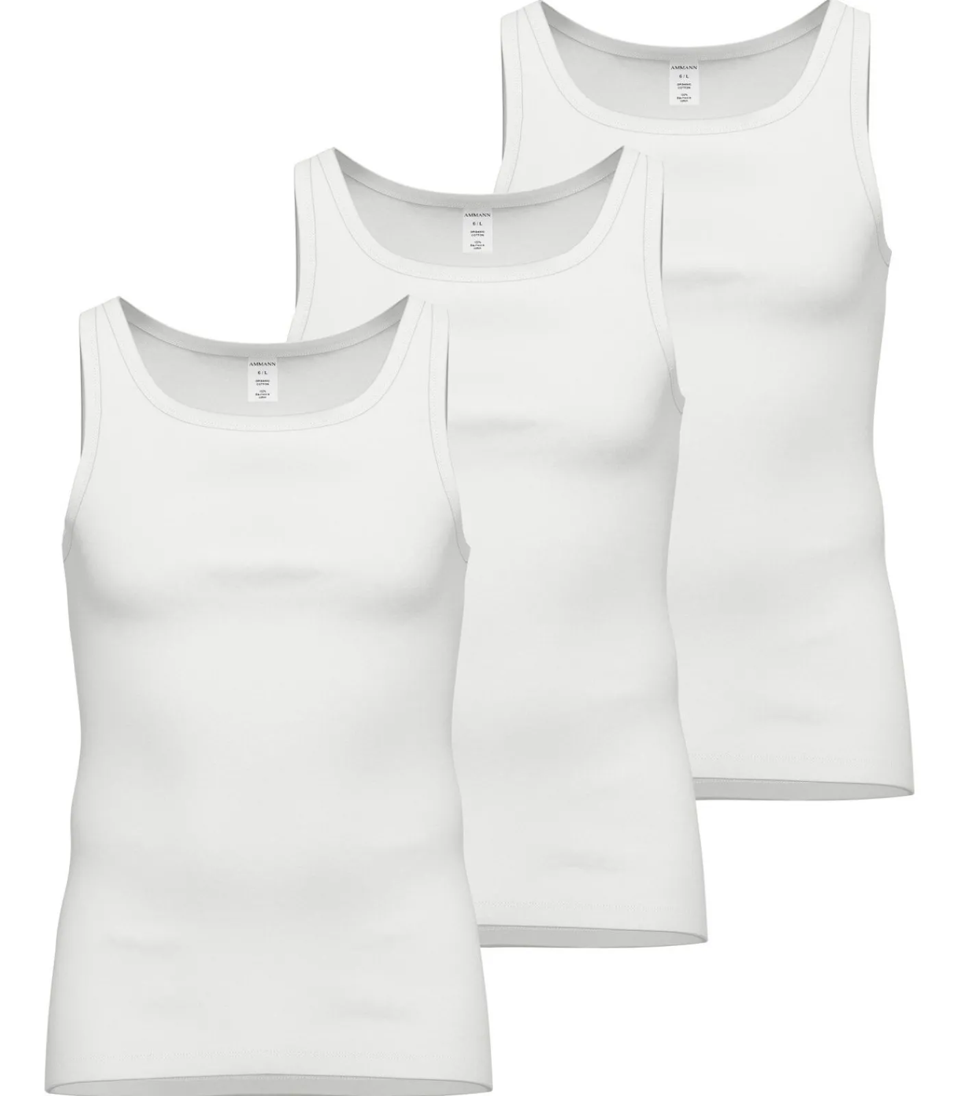 Discount Onderhemd Feinripp Unterhemd 3P Set van 3 Heren Tops & Shirts