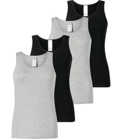 Hot Onderhemd Verpakking van 4 DAMES Onderhemden