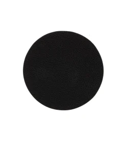 Jay Hill Onderzetters - Vegan leer - Zwart / Cognac - dubbelzijdig - ø 10 cm - 6 stuks