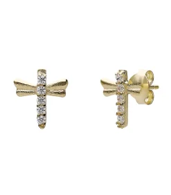 DAMES Lucardi Oorbellen 9 Karaat - Goudkleurig