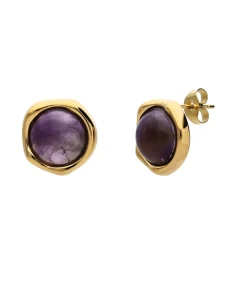 DAMES Lucardi Oorbellen Staal - Goudkleurig