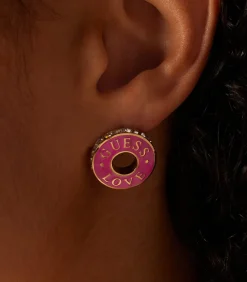 DAMES GUESS Oorbellen Staal - Goudkleurig