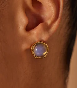 DAMES Lucardi Oorbellen Staal - Goudkleurig