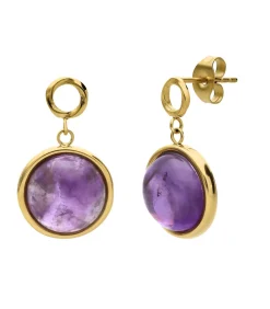 DAMES Lucardi Oorbellen Staal - Goudkleurig