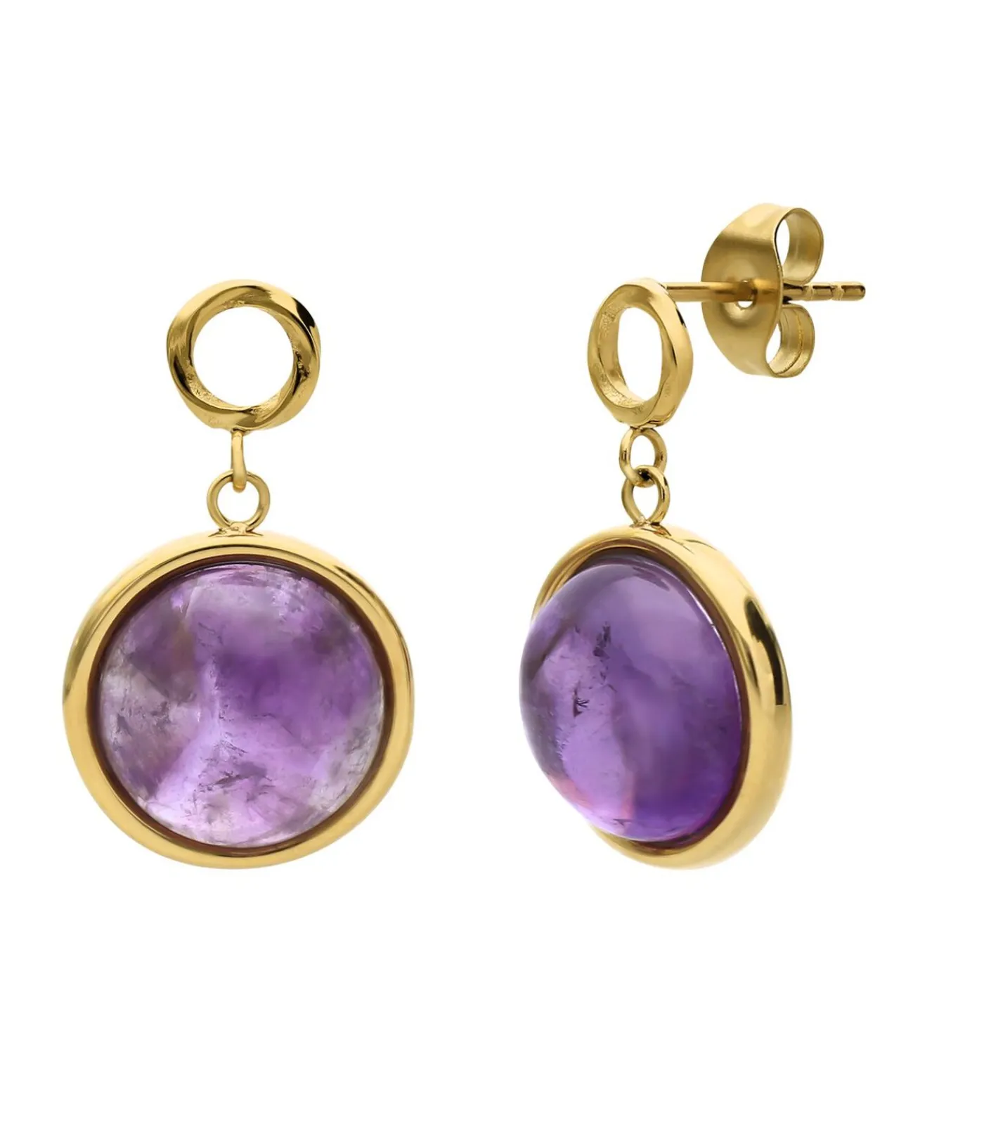 DAMES Lucardi Oorbellen Staal - Goudkleurig