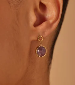 DAMES Lucardi Oorbellen Staal - Goudkleurig