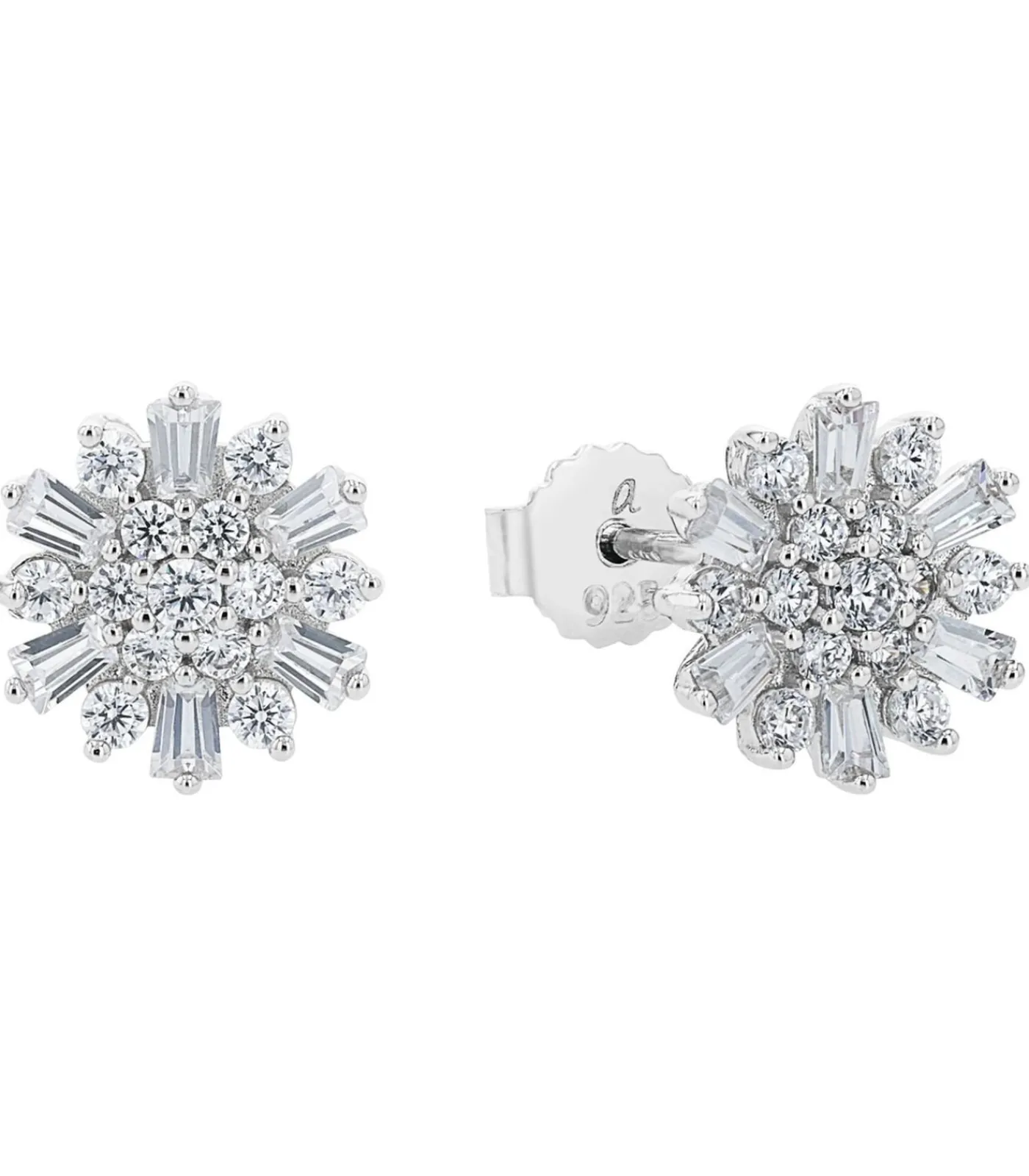 DAMES Amor Oorbellen voor dames, 925 Sterling zilver, zirkonia synth.