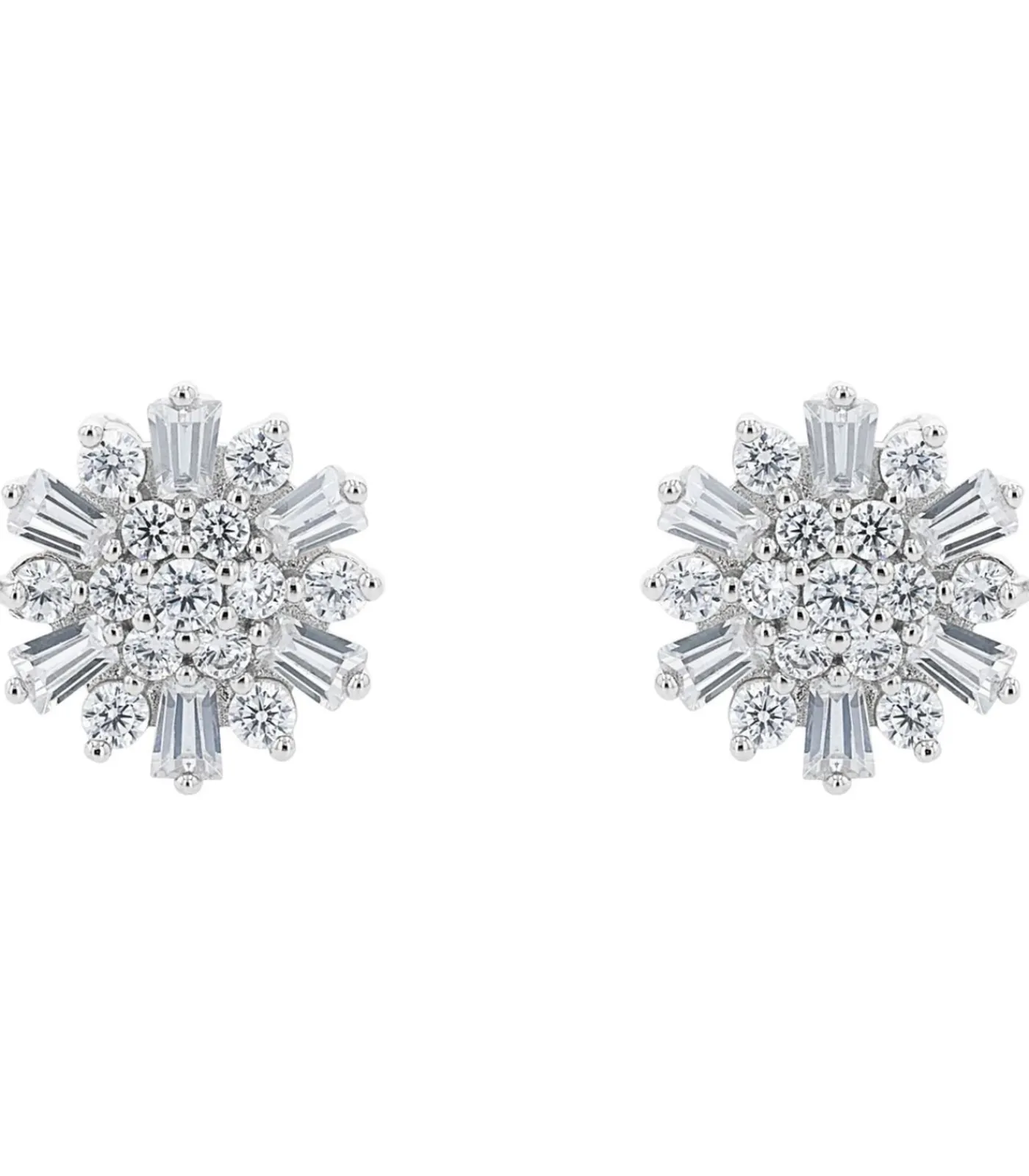 DAMES Amor Oorbellen voor dames, 925 Sterling zilver, zirkonia synth.