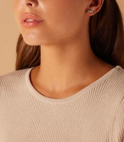 Discount Oorbellen Zilver - Strik DAMES Oorbellen