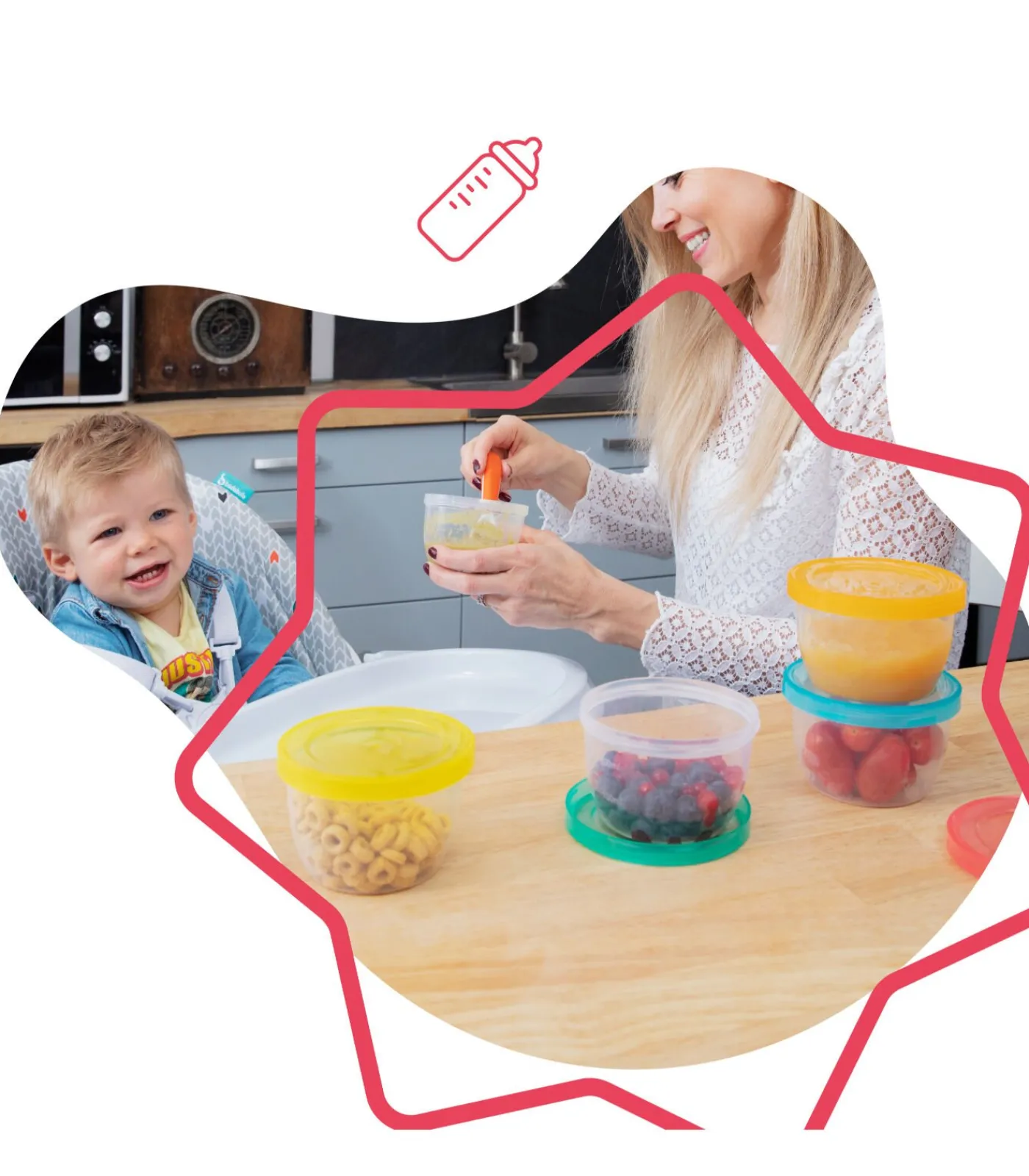 Kinderen BADABULLE Opbergpotten