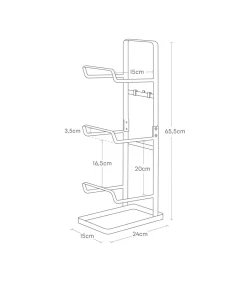YAMAZAKI Opbergrek voor Fitnessapparatuur - Tower - Wit
