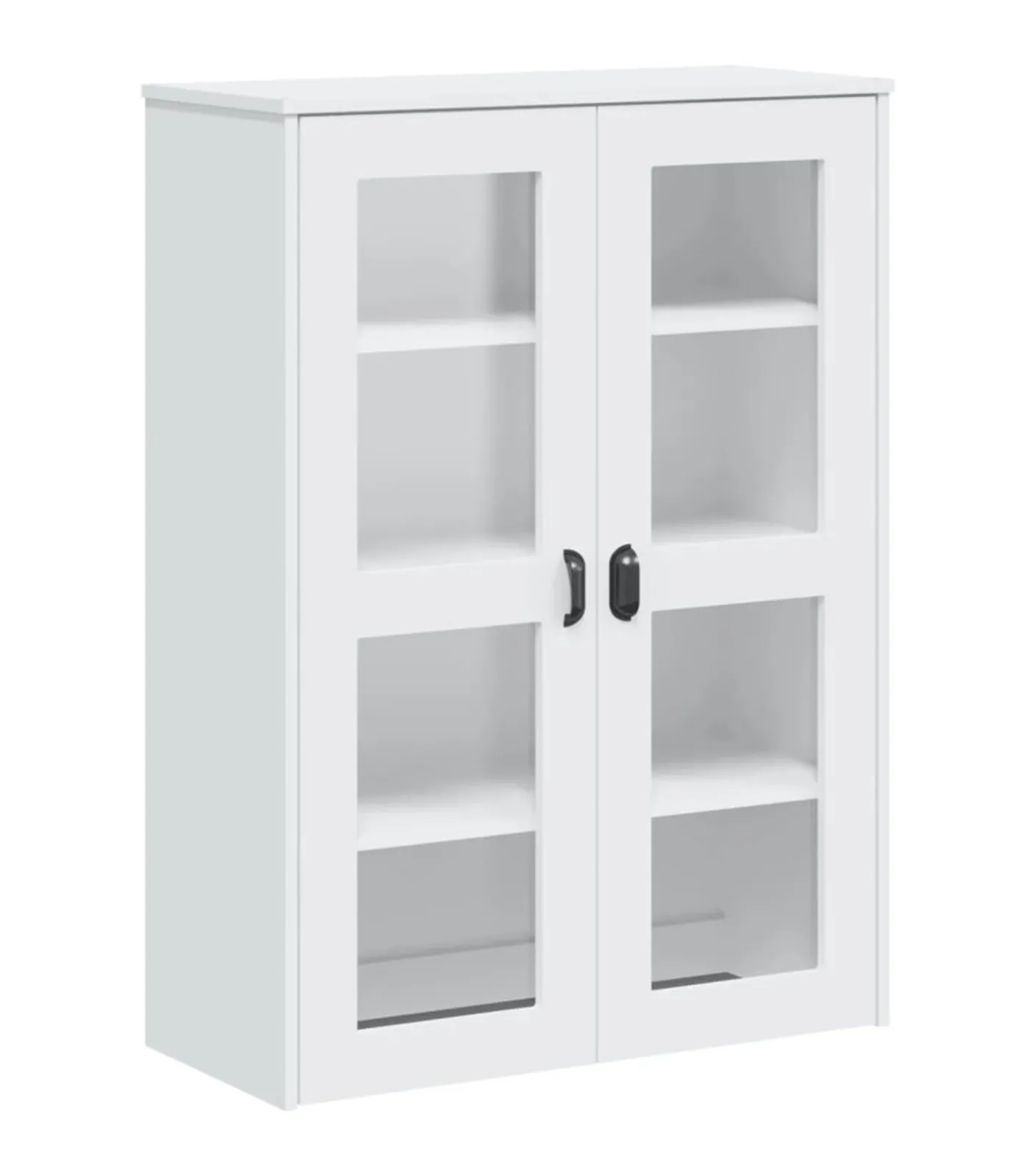 vidaXL Opzetkast VIKEN bewerkt hout wit