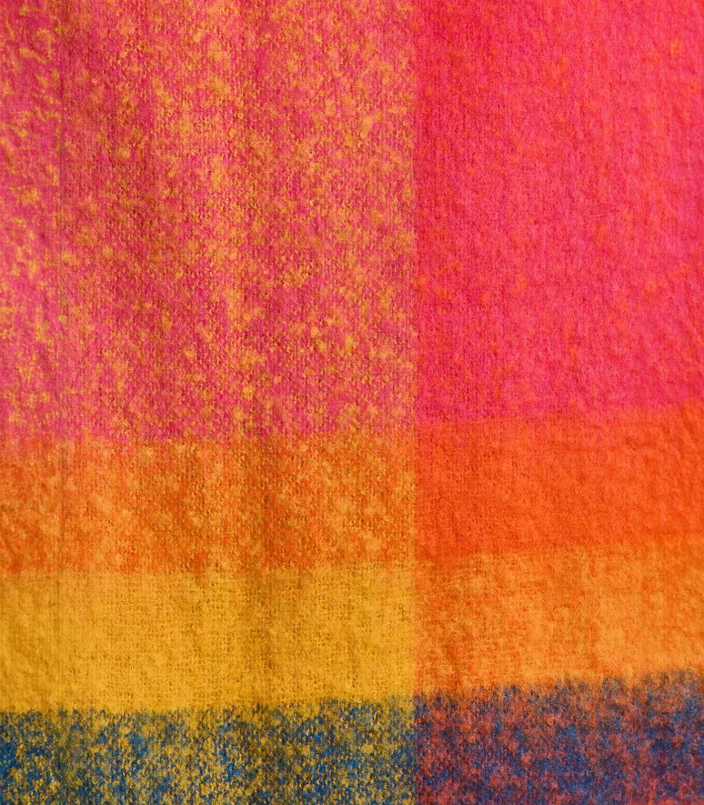 Best Oranje sjaal met meerkleurige ruiten DAMES Sjaals