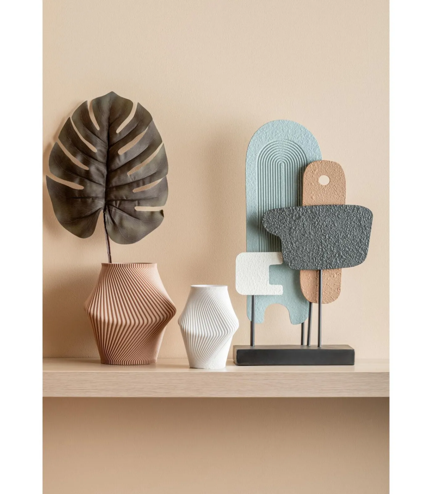 Best Ornament Abstract Art - Multicolor - 27.5x11x49cm Decoratie