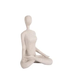 Outlet Ornament Open Lotus - Grijs - 15x11x21cm Decoratie