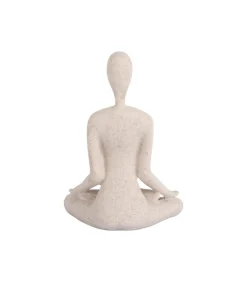 Outlet Ornament Open Lotus - Grijs - 15x11x21cm Decoratie