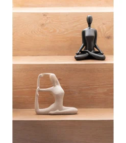 Sale Ornament Open Lotus - Zwart - 15x11x21cm Decoratie