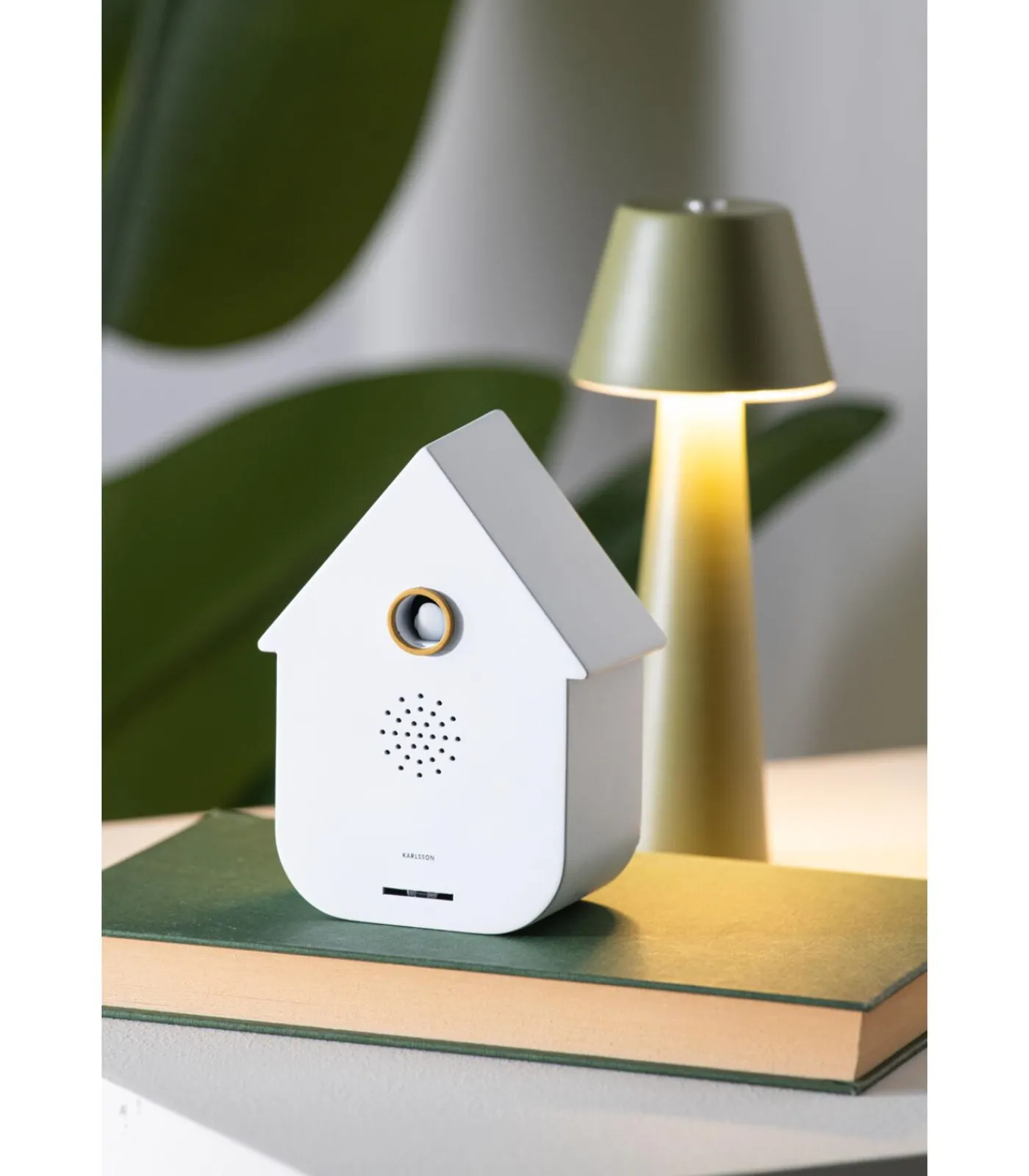 Karlsson Ornament Sound Box Modern Cuckoo - Wit - 12x7.5x11.5cm