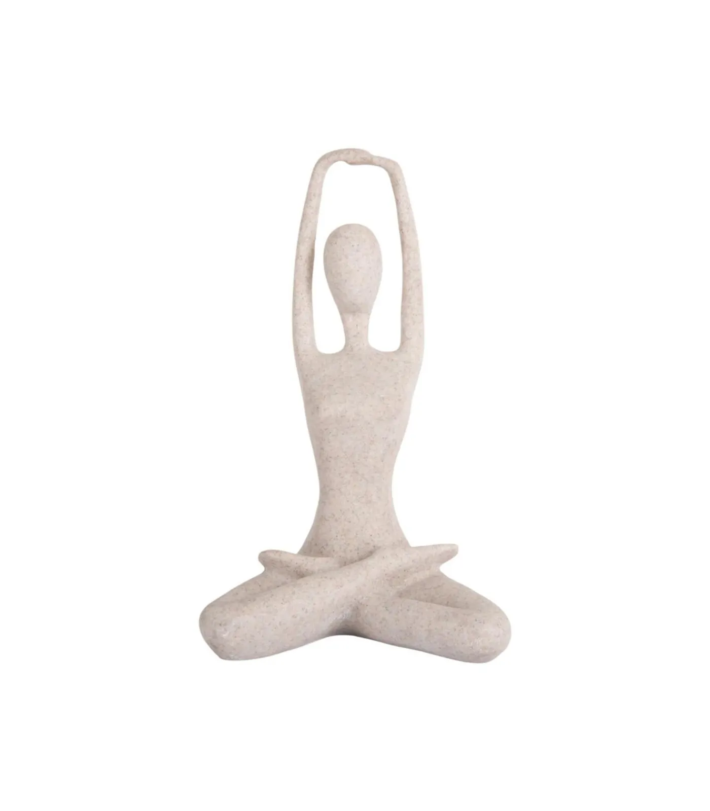 Present Time Ornament Stretched Lotus - Grijs - 14.5x12x23.5cm